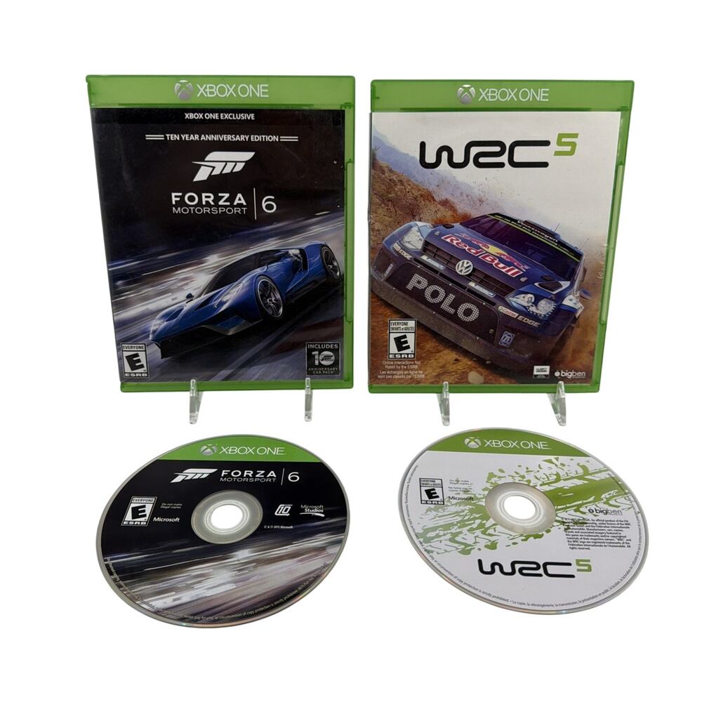Xbox One Forza Motorsport 6 & WRC 5 FIA World Rally Championship Game Lot